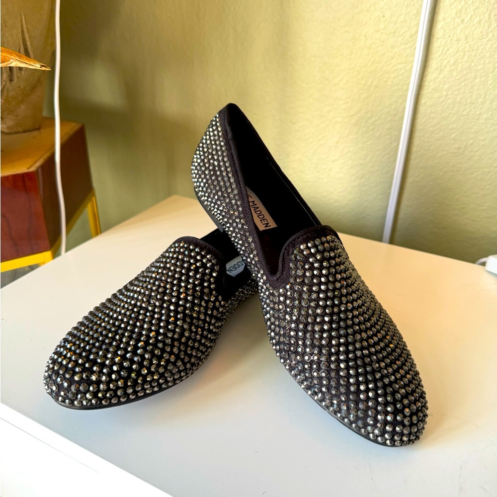 Rhinestone loafers Steve Madden